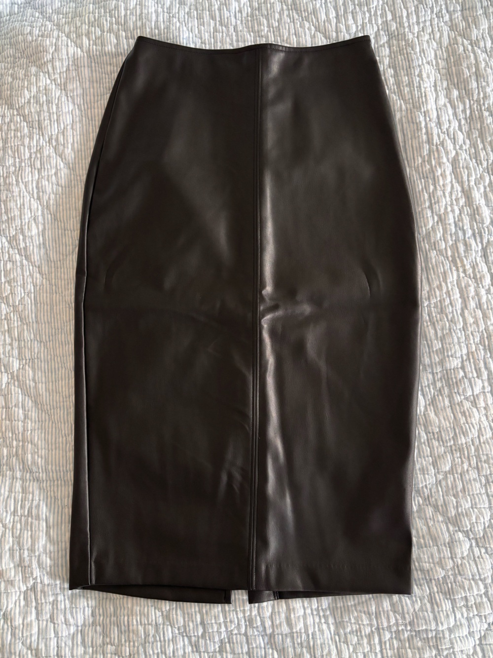 Women’s Faux Leather Midi Skirt- Abercrombie & Fitch